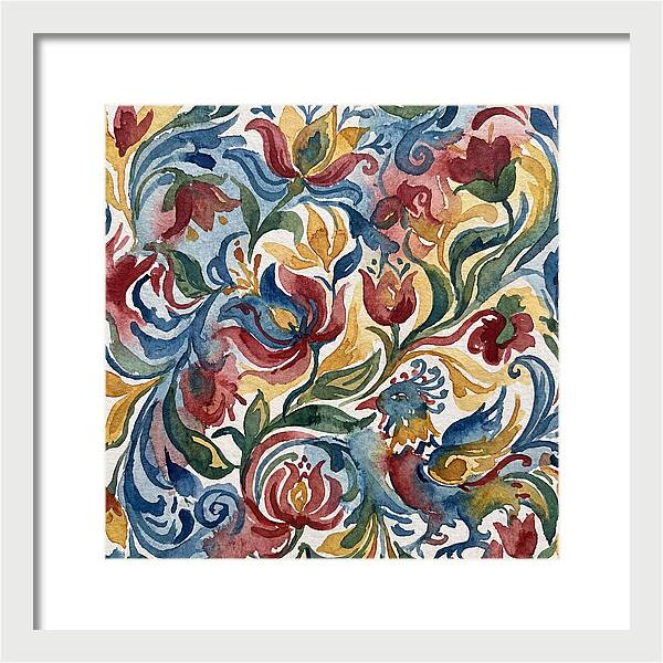 Folk Floral Watercolor