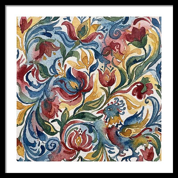 Folk Floral Watercolor