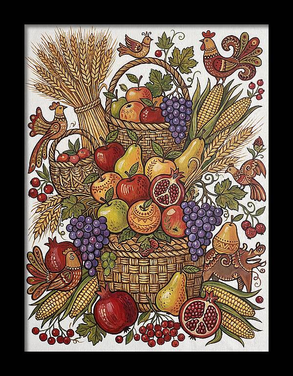 Folk Fruit Composition