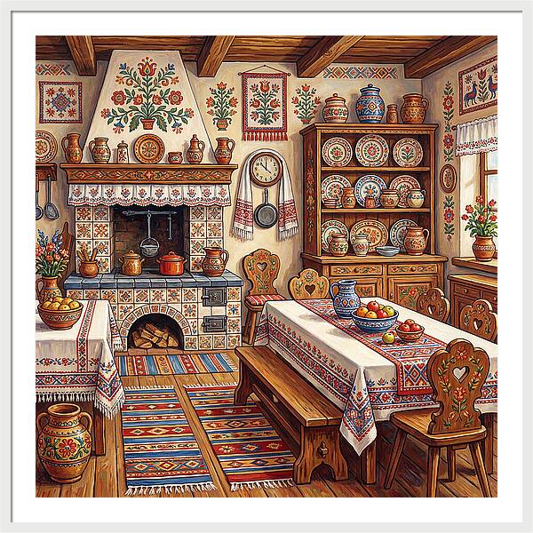 Folk Kitchen Scene