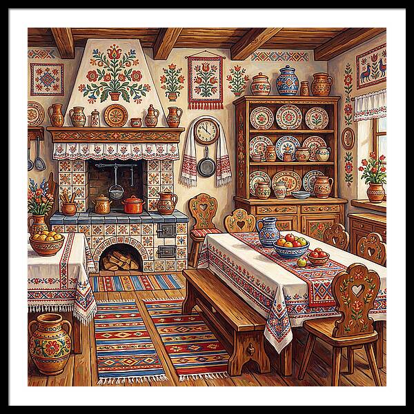 Folk Kitchen Scene