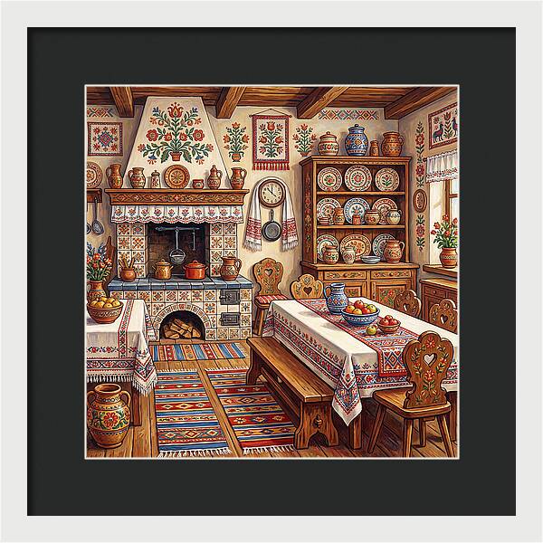 Folk Kitchen Scene