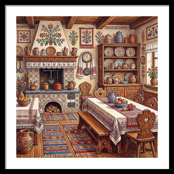 Folk Kitchen Scene