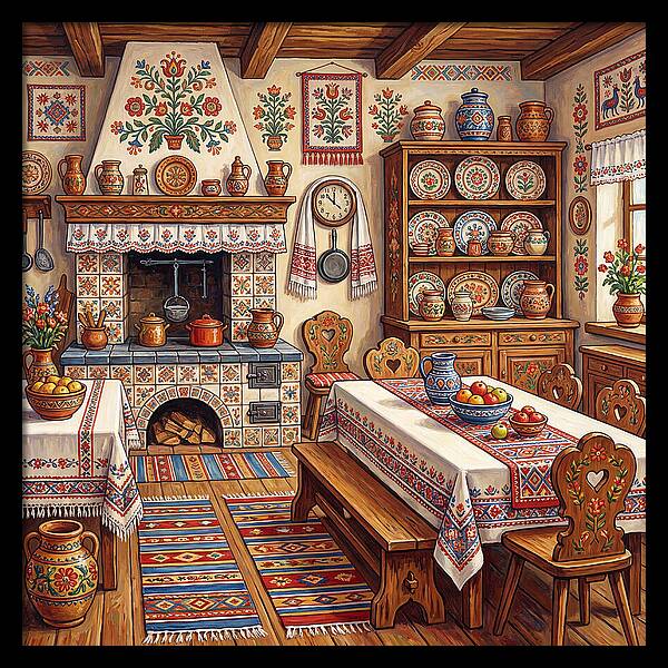 Folk Kitchen Scene
