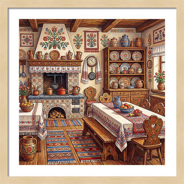 Folk Kitchen Scene