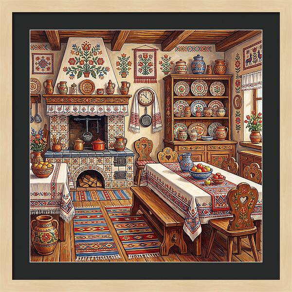 Folk Kitchen Scene