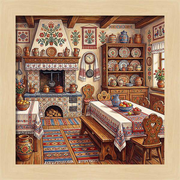 Folk Kitchen Scene