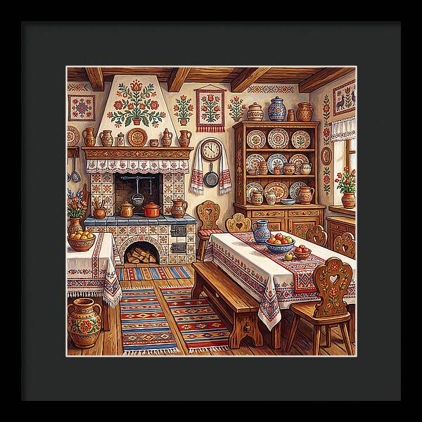 Folk Kitchen Scene