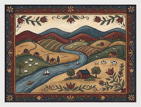 Folk Landscape Map