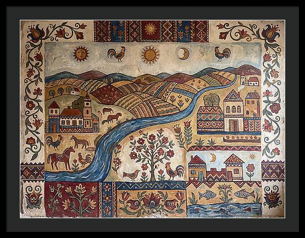 Folk Landscape Mural