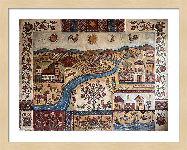 Folk Landscape Mural