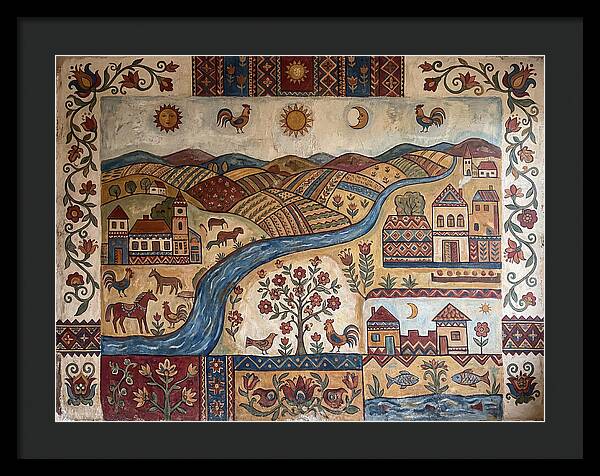 Folk Landscape Mural