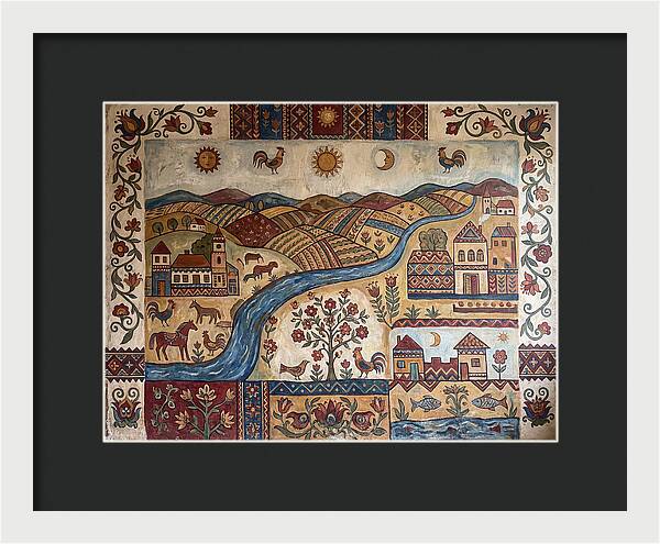 Folk Landscape Mural