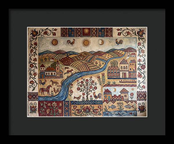 Folk Landscape Mural