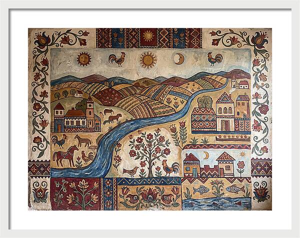 Folk Landscape Mural