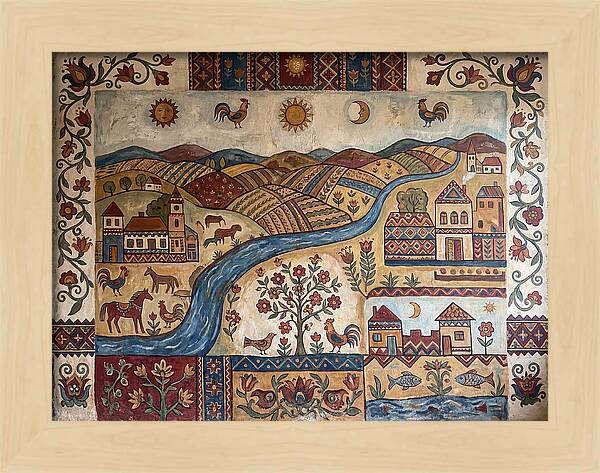 Folk Landscape Mural