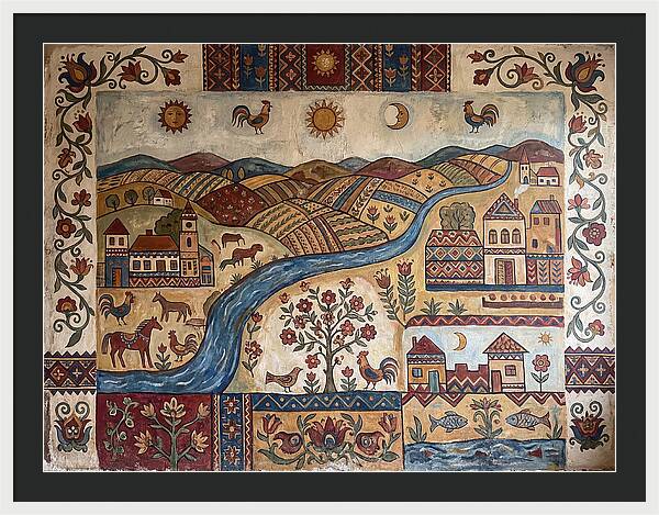 Folk Landscape Mural