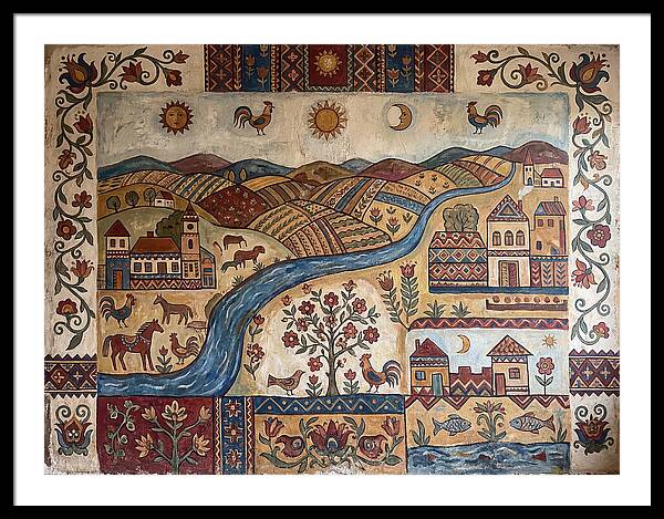 Folk Landscape Mural