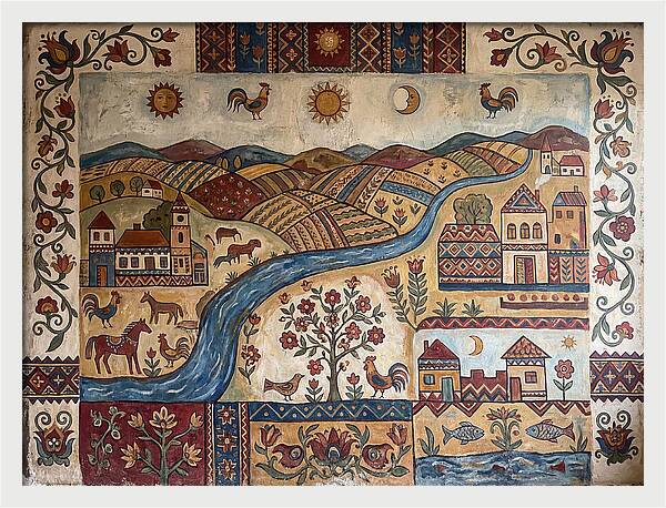 Folk Landscape Mural