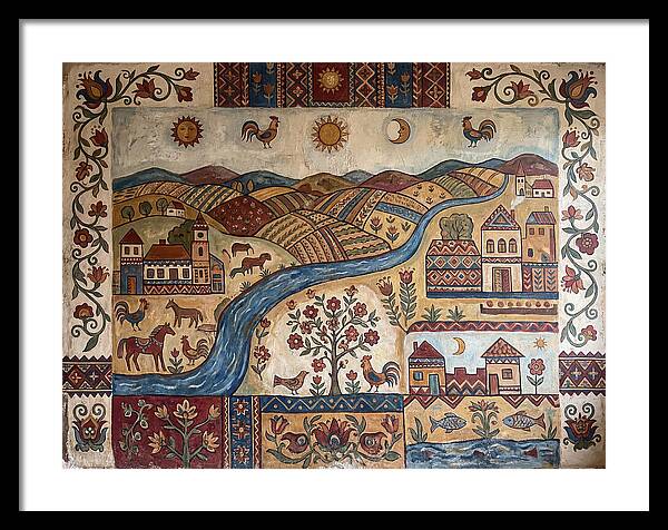 Folk Landscape Mural