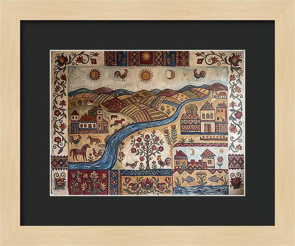 Folk Landscape Mural