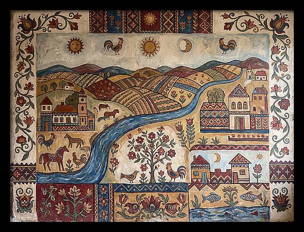 Folk Landscape Mural