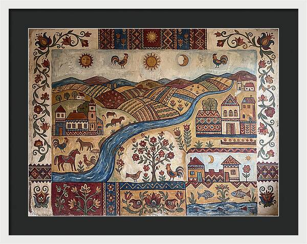 Folk Landscape Mural