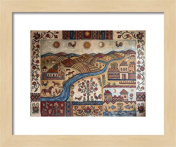 Folk Landscape Mural