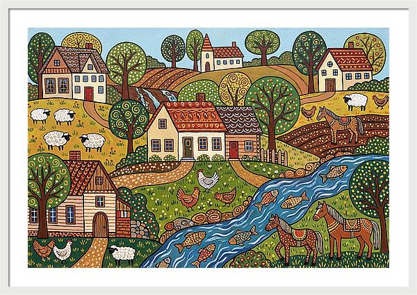 Folk Landscape Serenity