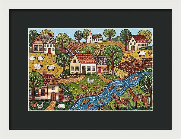 Folk Landscape Serenity