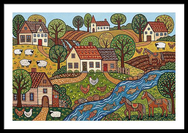 Folk Landscape Serenity