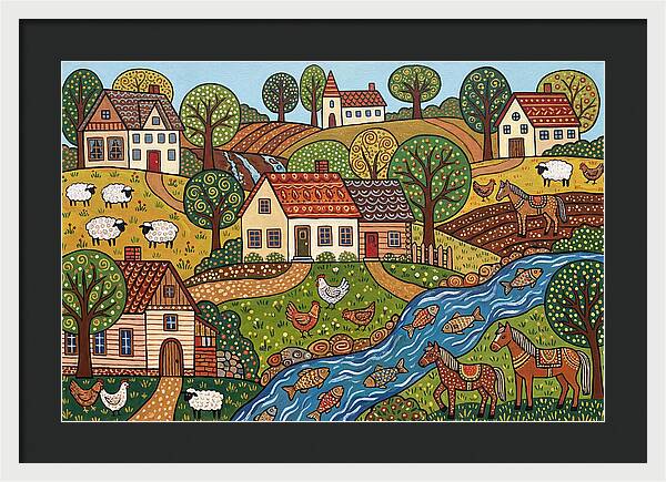 Folk Landscape Serenity