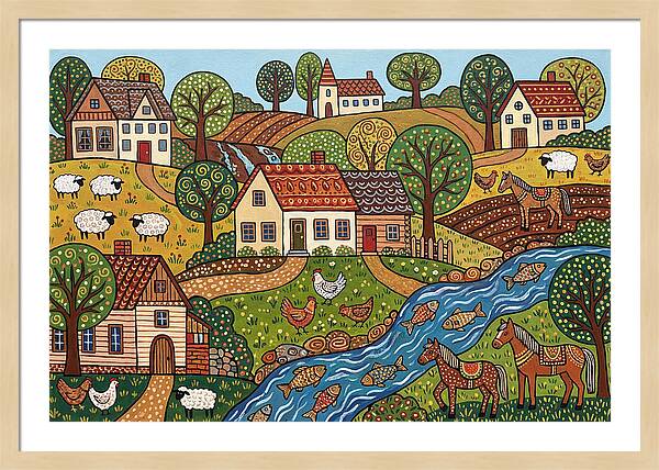 Folk Landscape Serenity