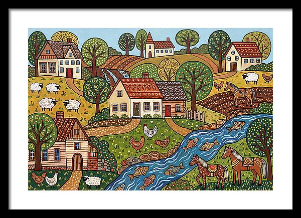Folk Landscape Serenity