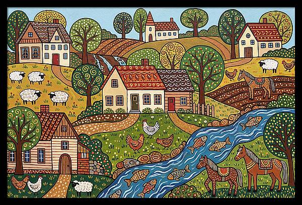 Folk Landscape Serenity