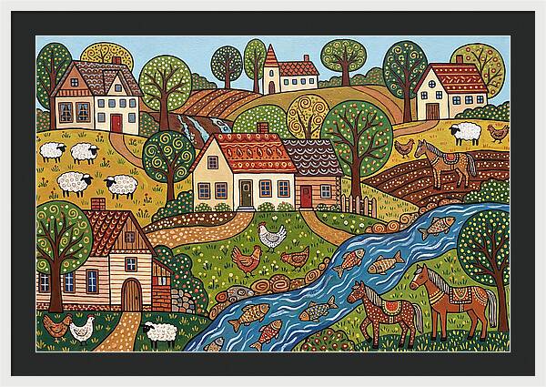 Folk Landscape Serenity