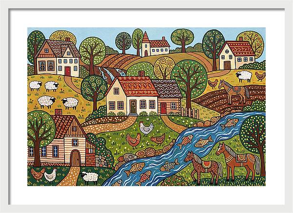 Folk Landscape Serenity
