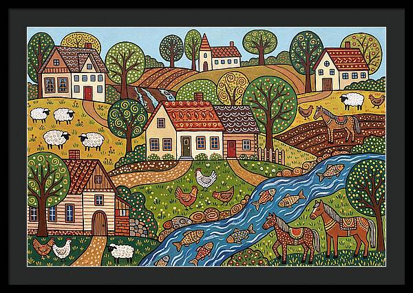 Folk Landscape Serenity