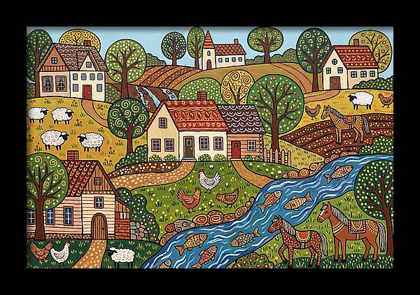 Folk Landscape Serenity