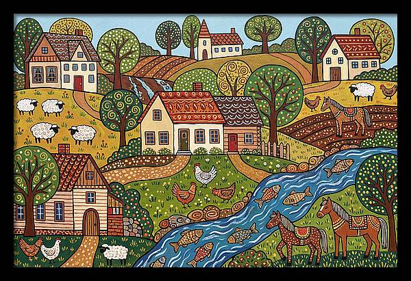 Folk Landscape Serenity