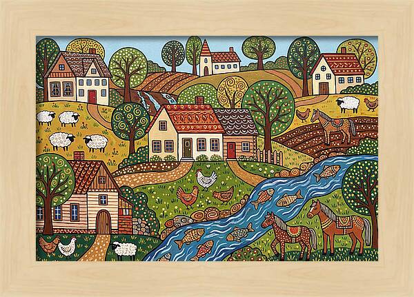 Folk Landscape Serenity