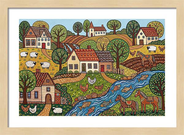 Folk Landscape Serenity