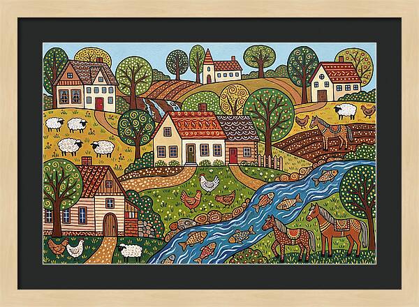 Folk Landscape Serenity