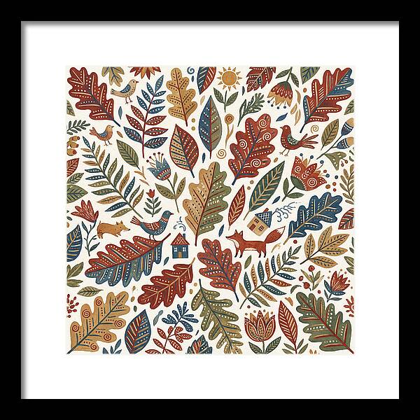 Folk Leaf Pattern Delight