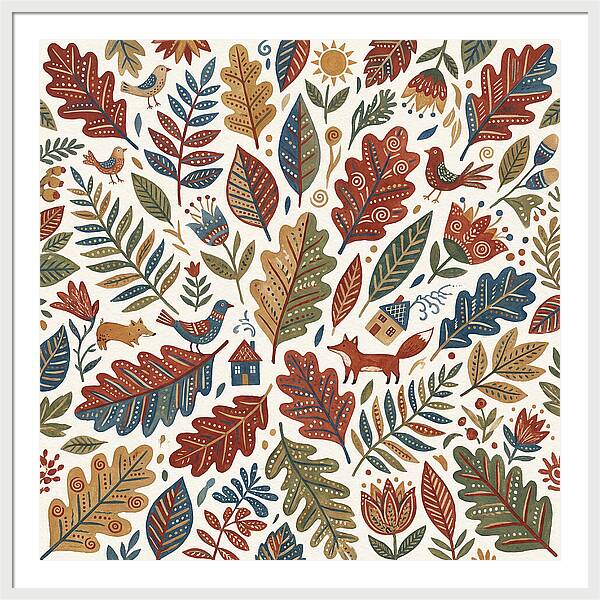 Folk Leaf Pattern Delight