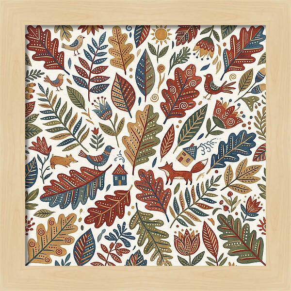 Folk Leaf Pattern Delight