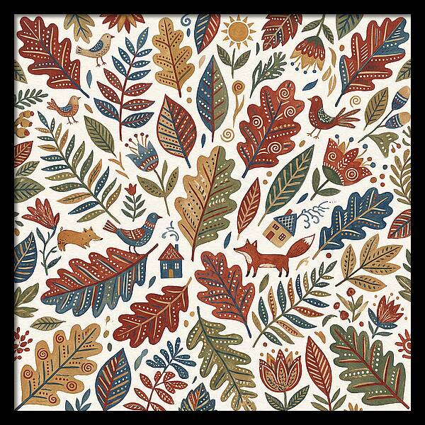 Folk Leaf Pattern Delight