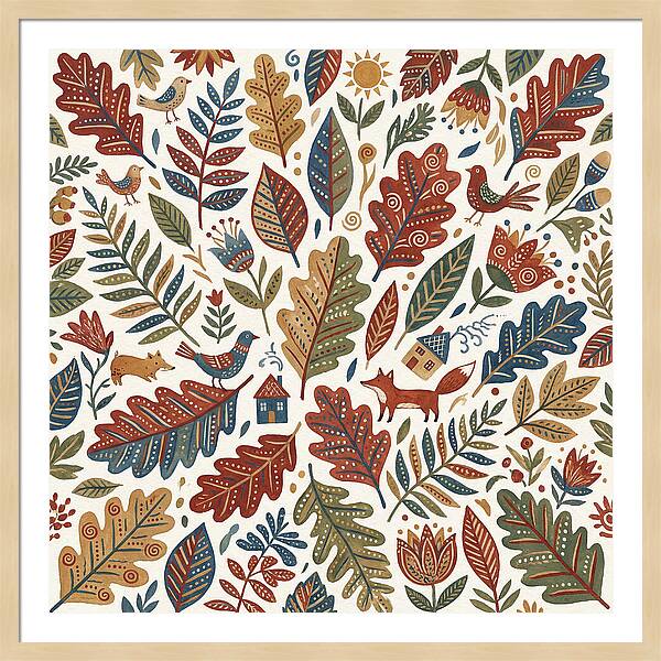Folk Leaf Pattern Delight