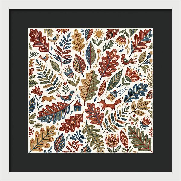 Folk Leaf Pattern Delight