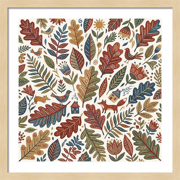 Folk Leaf Pattern Delight